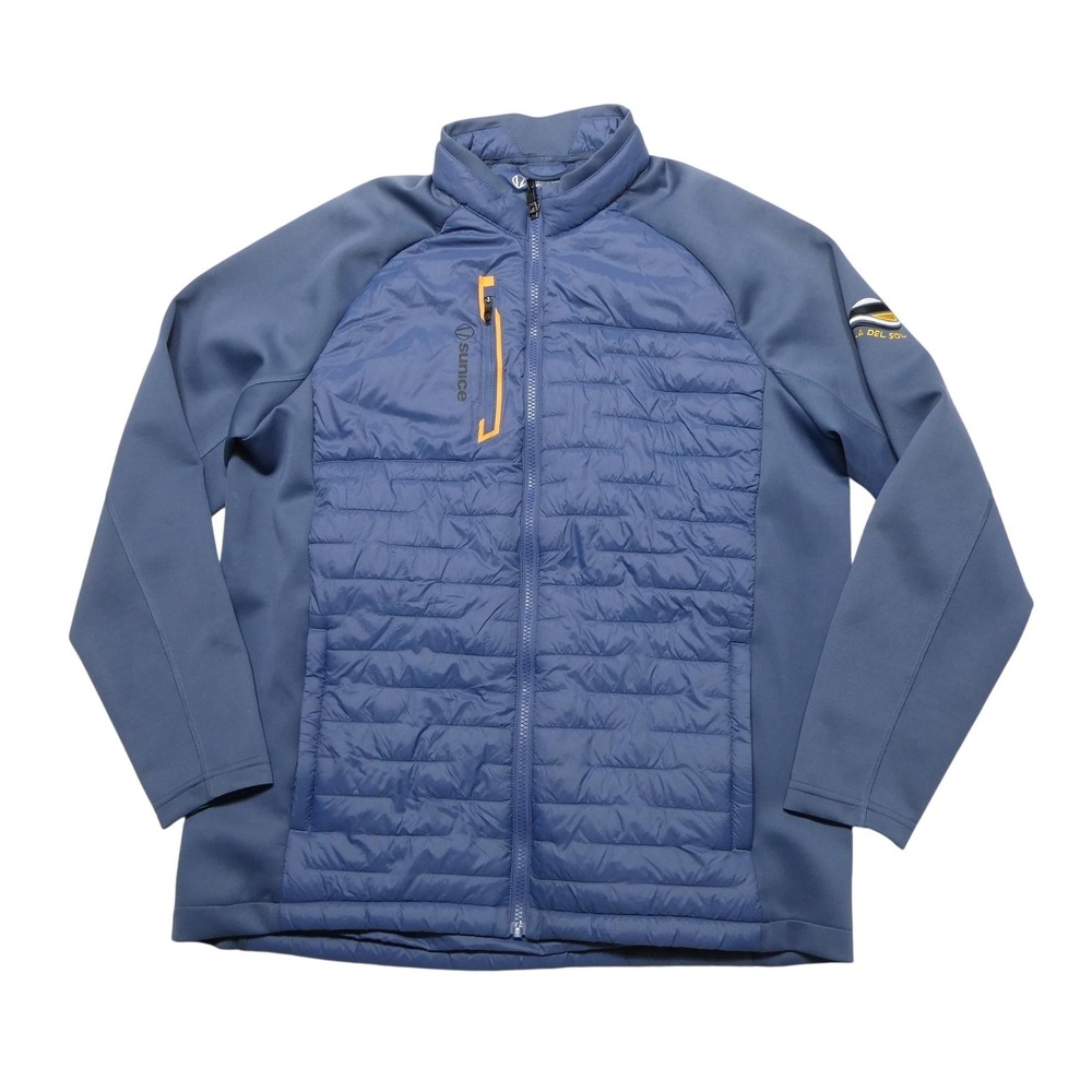 Sunice Jacket Mens Large Blue Full Zip Insulated Softshell Golf‎ Isla Del Sol